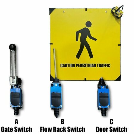 ERGOMAT RF Switches:  A: Gate Switch, B: Flow Rack Switch, C: Door Switch ERGO-IW-24-D-SWITCH (A/B/C)